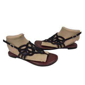 Kelly & Katie Paisley Strappy Sandals Black Size 6.5